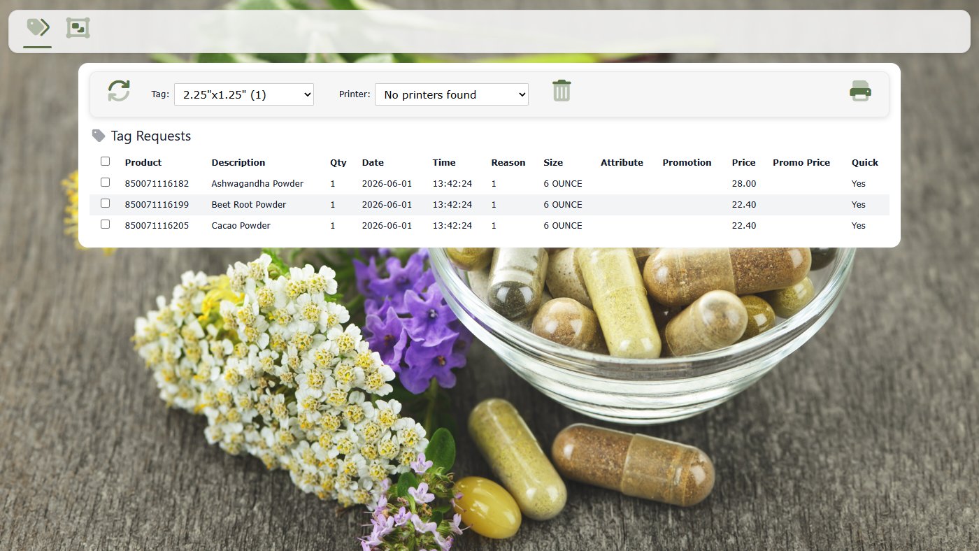 Healthy Pantry label requests for supplement products