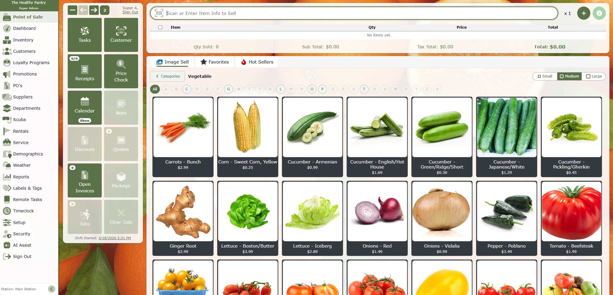 Diverse Retail point of sale for general retail