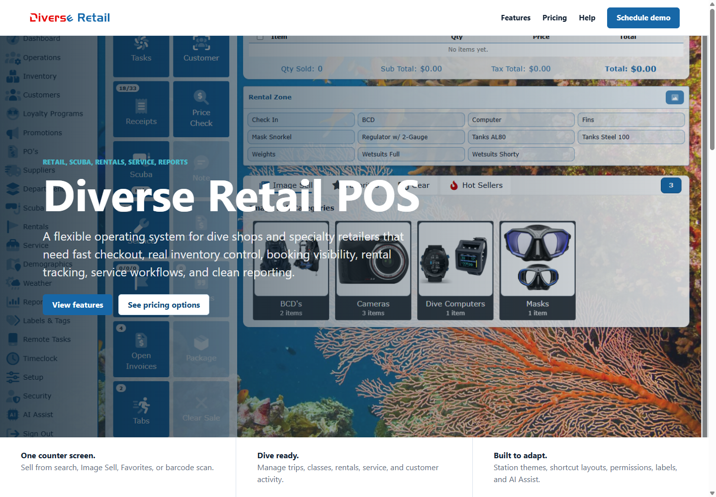 Website page created and maintained with Diverse Retail Website Content Creator